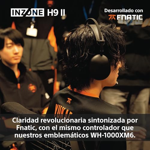 Detalle de Sony INZONE H9 II: Auriculares gaming inalámbricos con cancelación de ruido y micrófono extraíble (Fnatic Edition)
