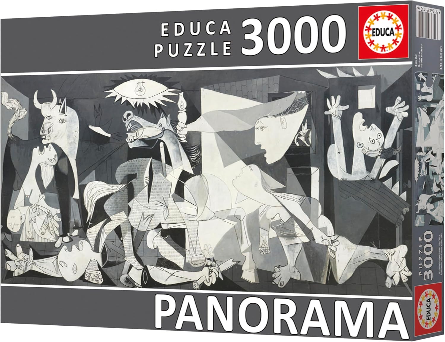 Thumbnail 1 de Puzzle Educa « Guernica » de Pablo Picasso – 3000 pièces panoramique (144 x 68 cm) dès 14 ans, colle incluse