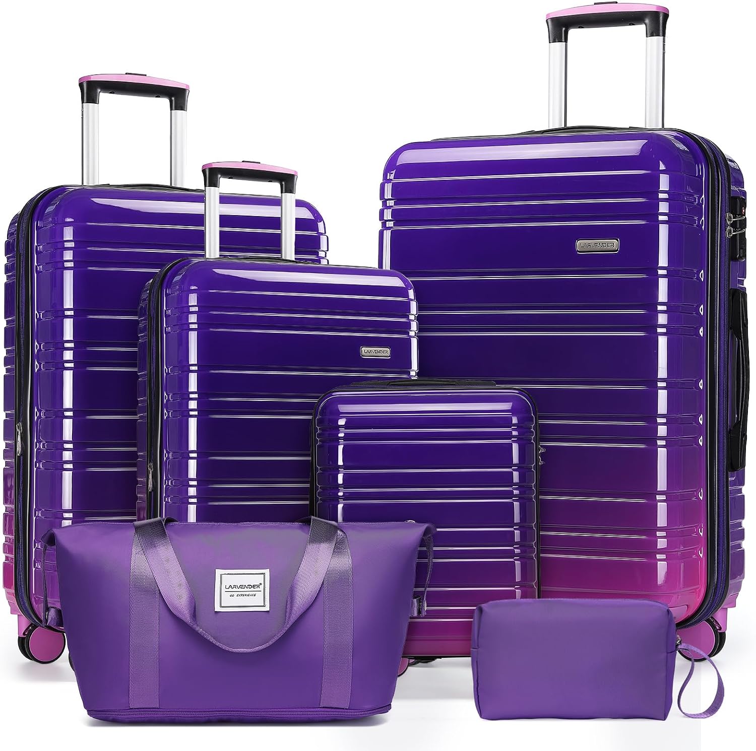 Detalle de LARVENDER Luggage Set, 6-Piece