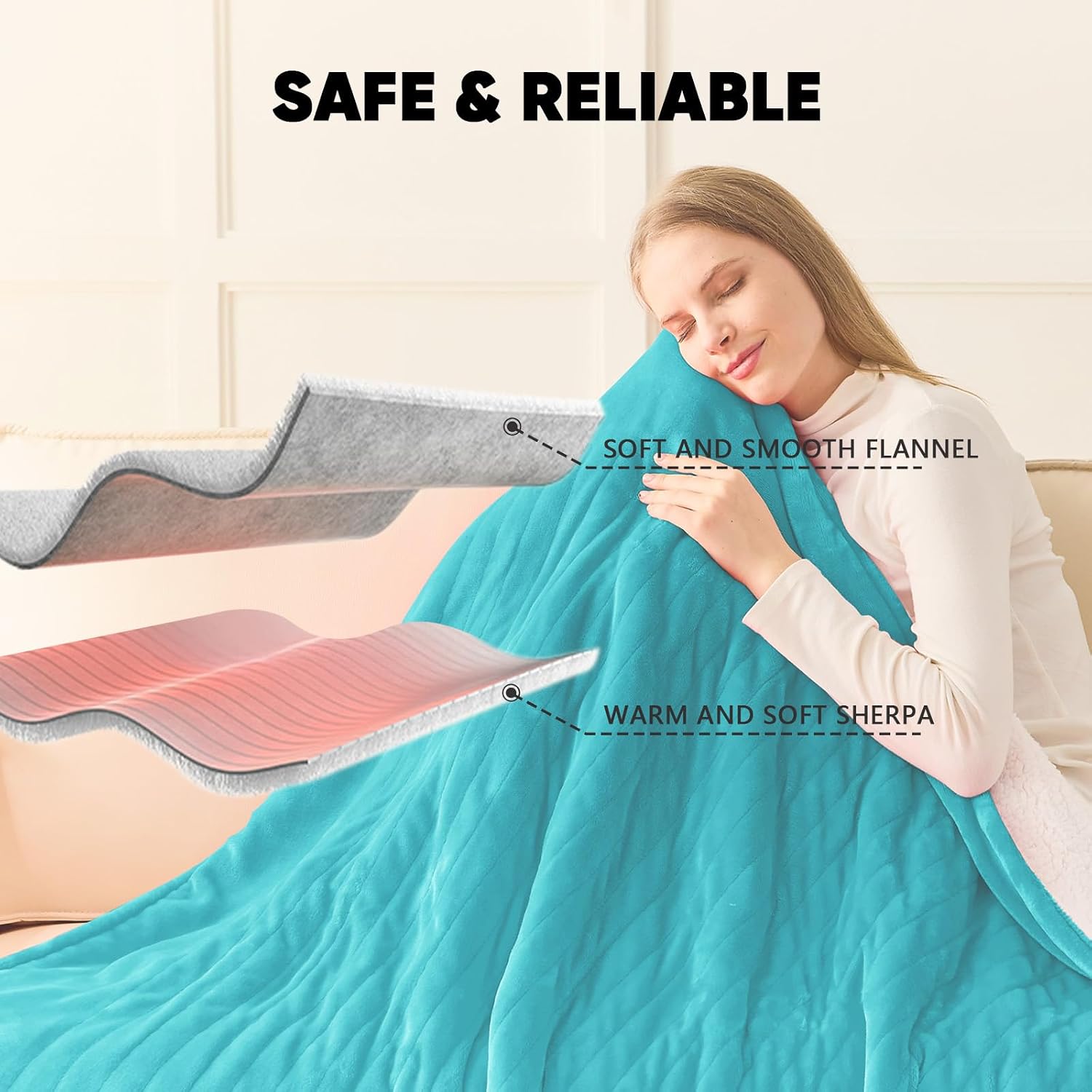 Thumbnail 6 de Greenoak Heated Blanket, 72 x 84 Inches
