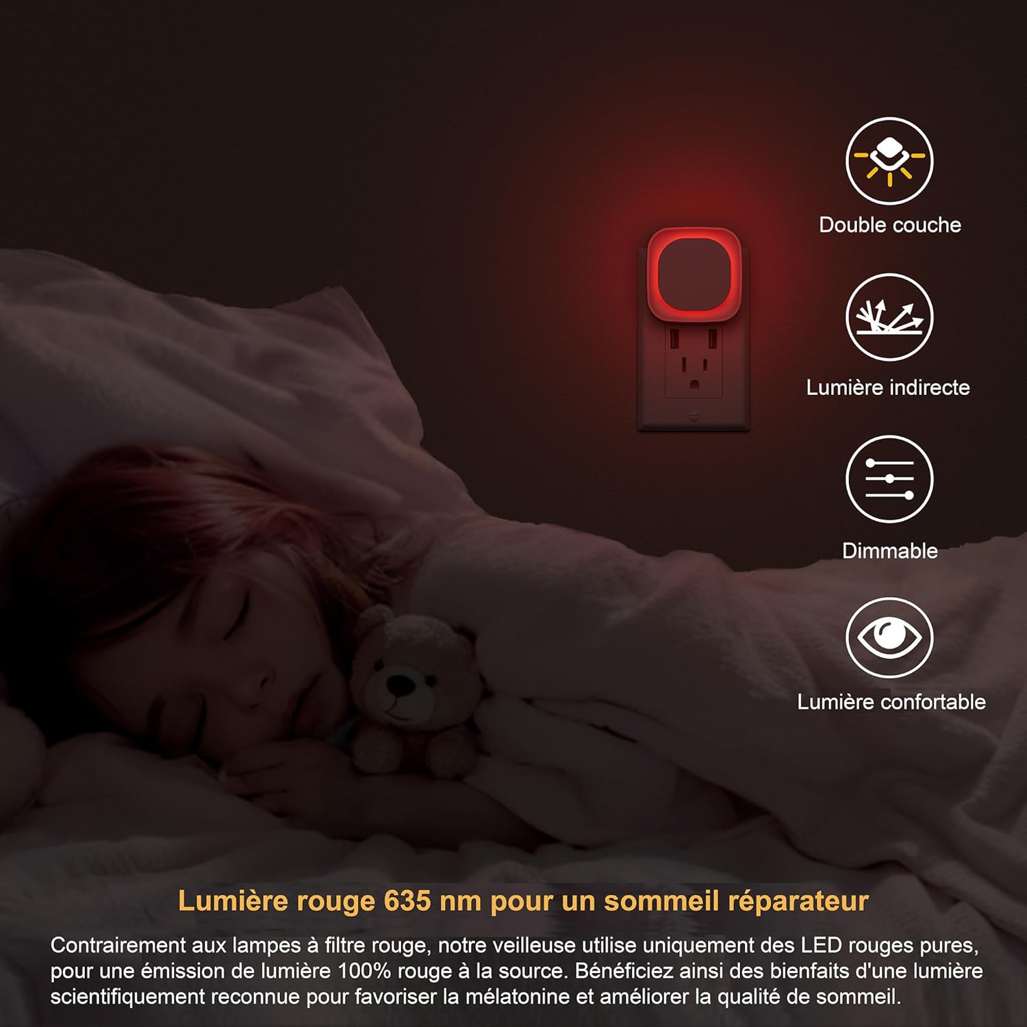 Thumbnail 2 de YUNLEX Veilleuse LED automatique 3 niveaux 🔌