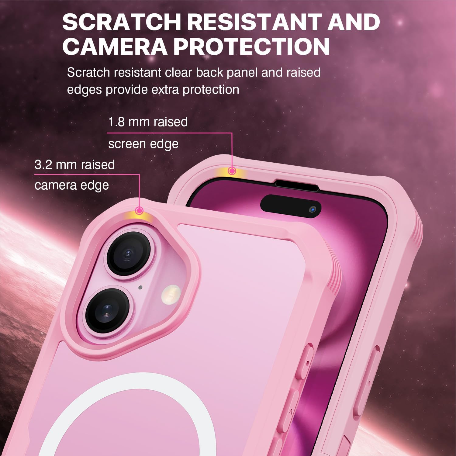 Thumbnail 5 de CENHUFO 360° Protection Case for iPhone 16 Plus with Built-in 9H Glass Screen Protector and Camera Lens Shield