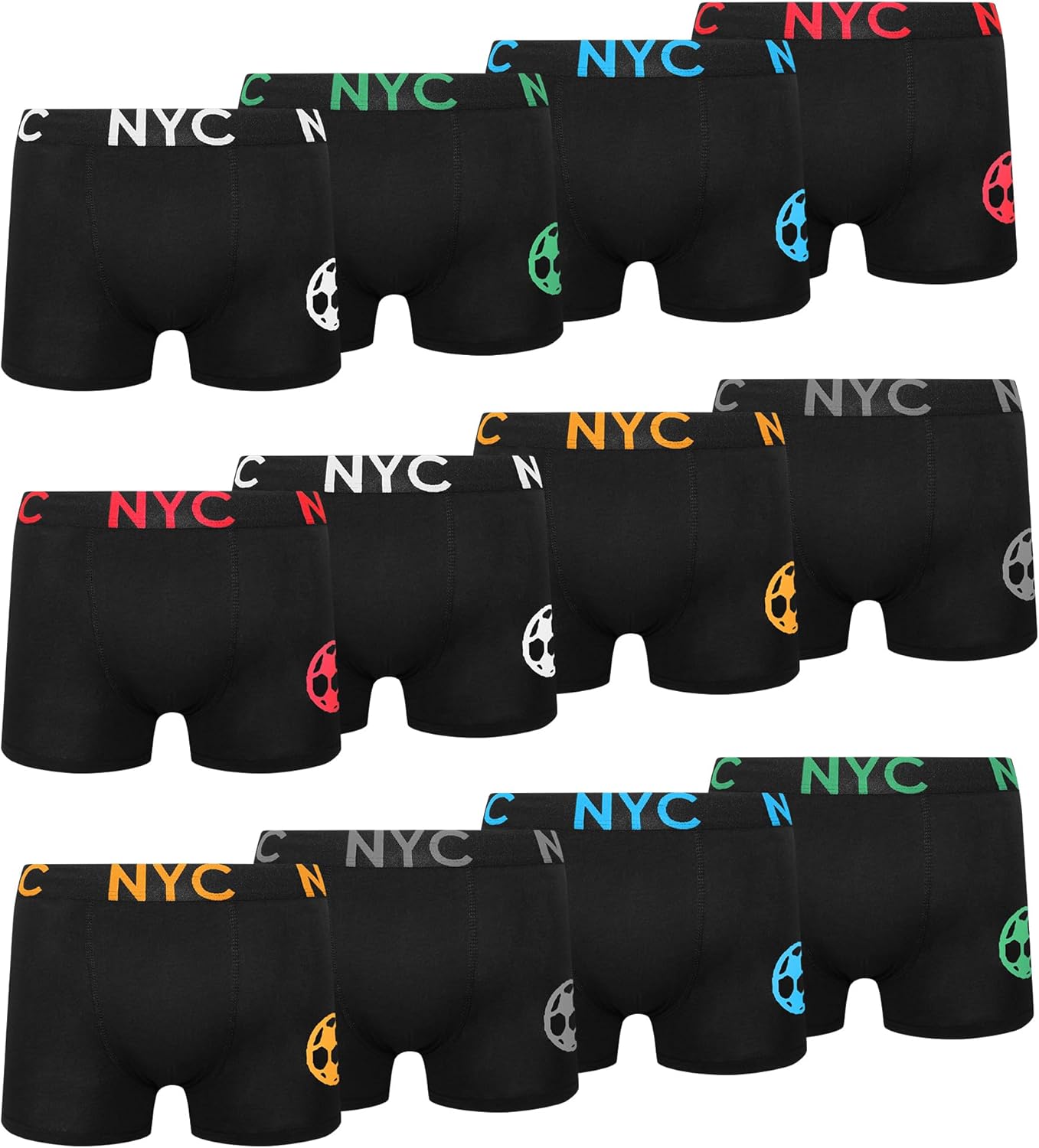 Detalle de Lakpoau Jungen Boxershorts aus Baumwolle (12er Pack) – Größen 134–176