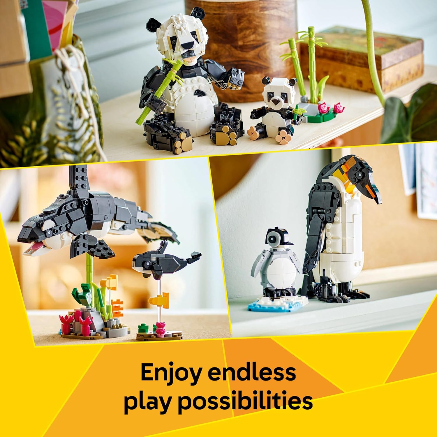 Thumbnail 2 de LEGO Creator 3in1 Wild Animals: Panda Family (31165) – 3 Builds in 1 Box