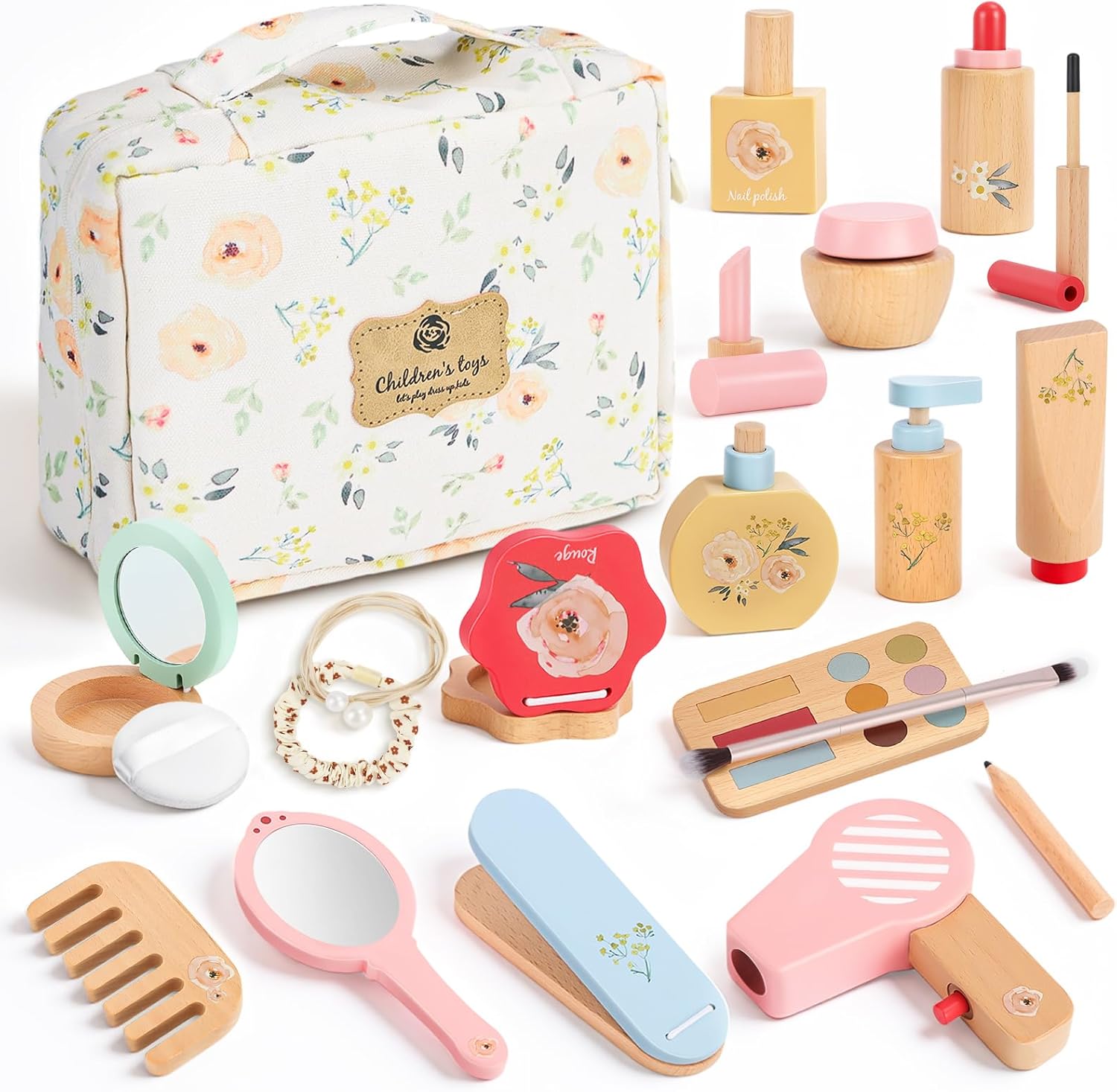 BuntWunder Set Maquillaje de Madera 25 piezas