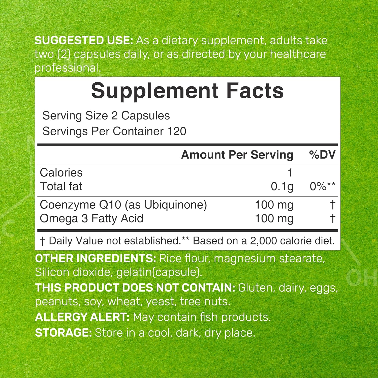 Detalle 2 de DEAL SUPPLEMENT CoQ10 supplement 100 mg