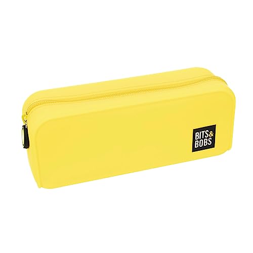 Detalle de Grafoplás Estuche de Silicona Amarillo Flúor 20x7,5x7,5 cm — Tacto suave y resistente al agua