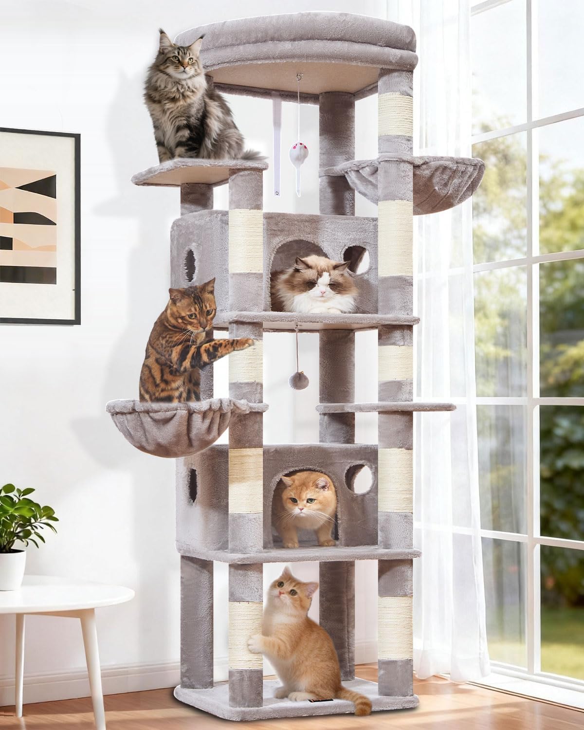 Detalle de Taoqimiao Cat Tree, 73-Inch