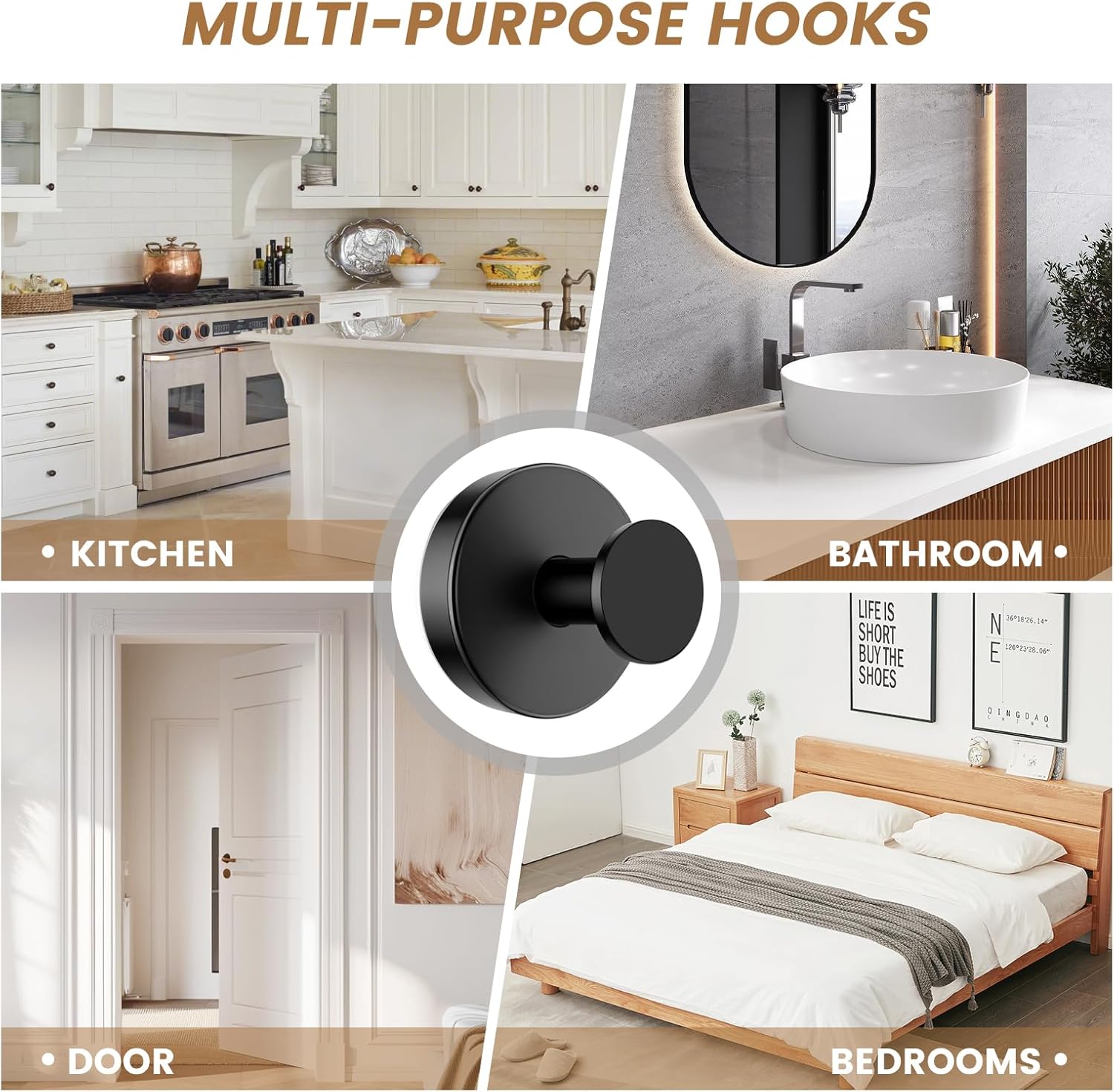 Thumbnail 2 de BKV Suction Cup Hooks 4-pack for Shower