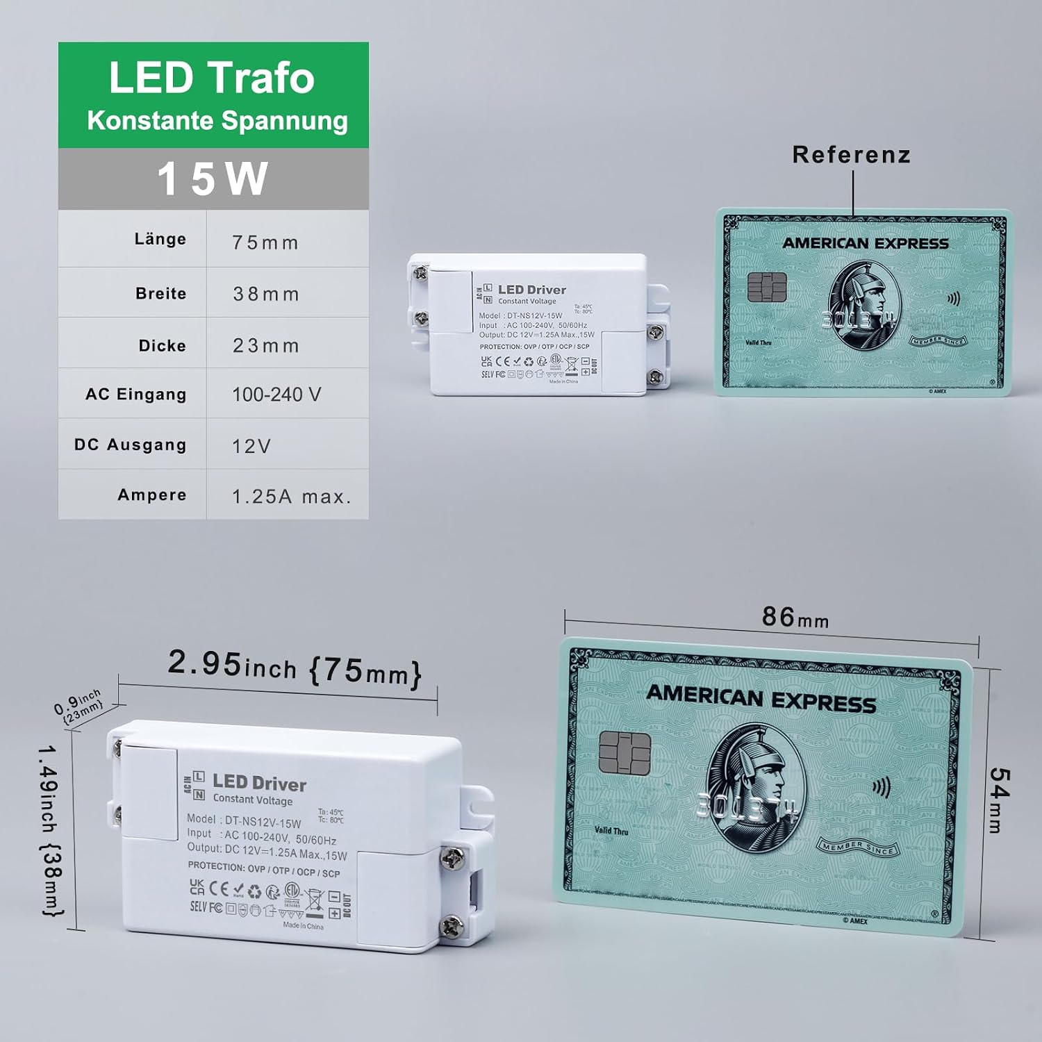 Detalle 2 de REYLAX LED Transformator 12V 15W