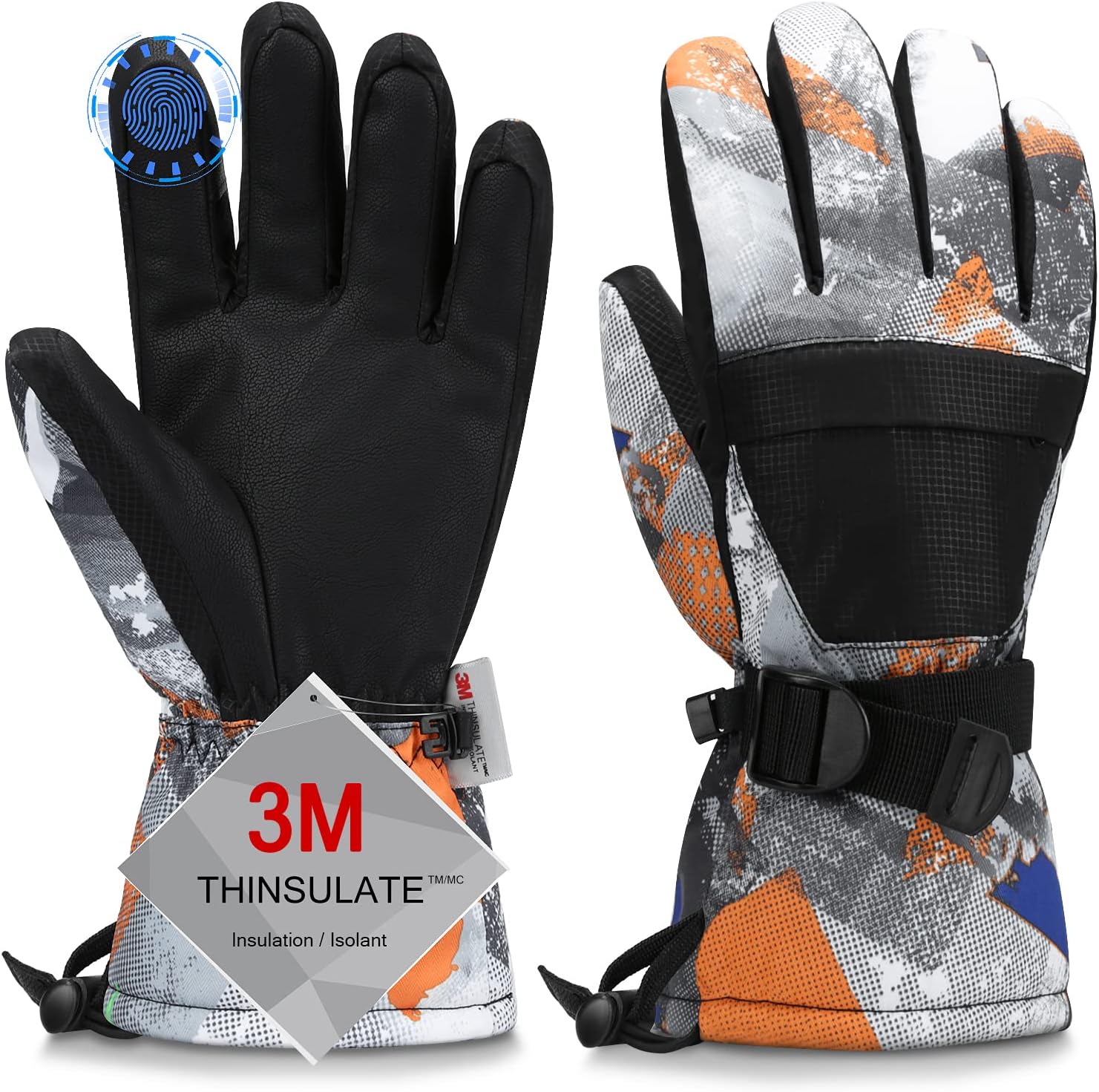 Detalle de Ski Gloves Warmest Waterproof Breathable — Unisex