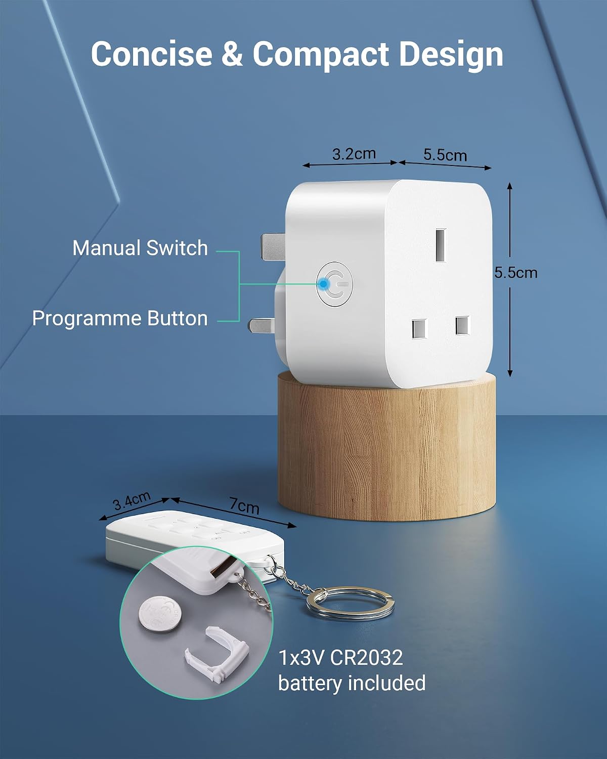 Detalle de DEWENWILS Remote Control Sockets 30m
