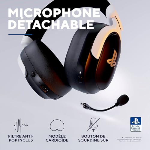 Thumbnail 4 de GXTrust Forta Casque sans Fil avec Licence Officielle PlayStation 5 – Noir/Blanc