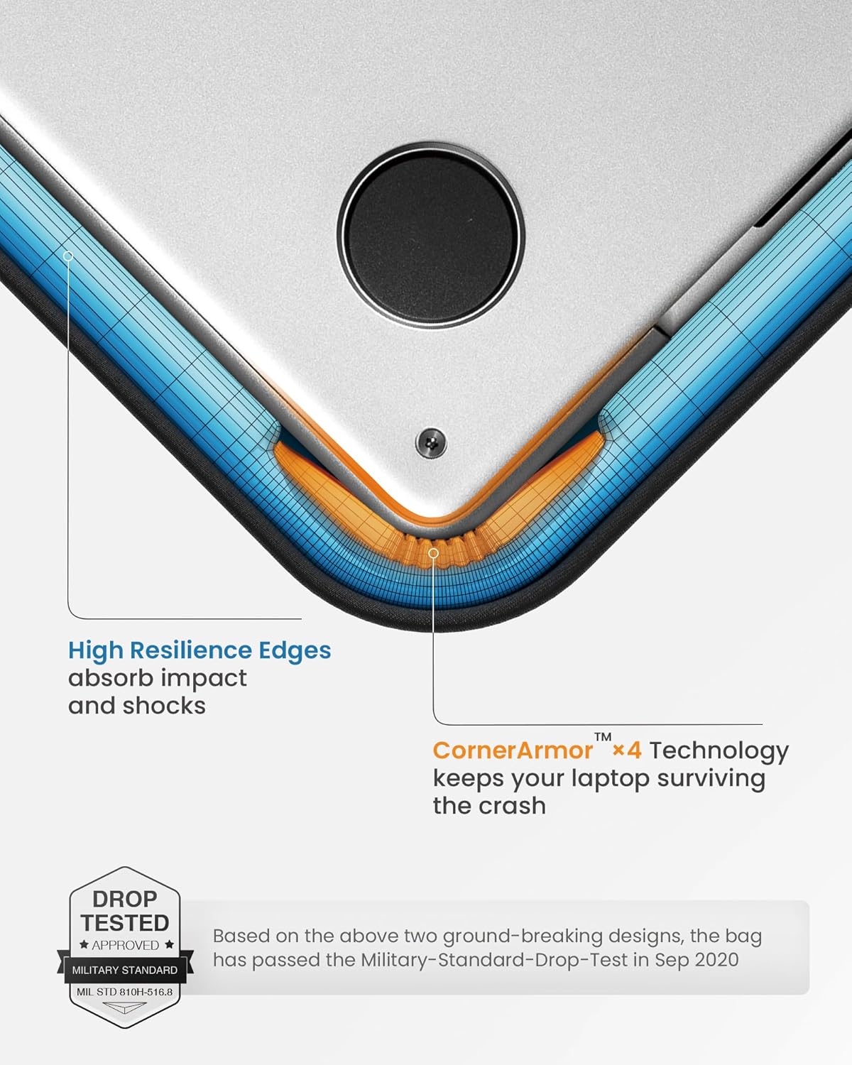 Thumbnail 3 de tomtoc 14-inch Laptop Sleeve with CornerArmor 360° protection for MacBook Pro M-series & Surface