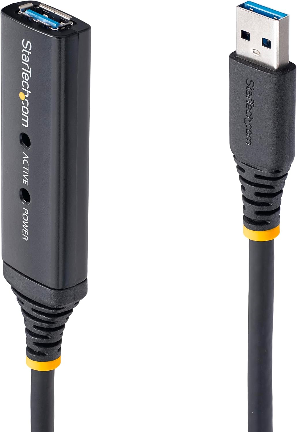 Detalle 2 de StarTech.com 25 m aktives USB 2.0 Verlängerungskabel – Repeater/Signalverstärker, USB-A zu USB-B, aktiv, schwarz