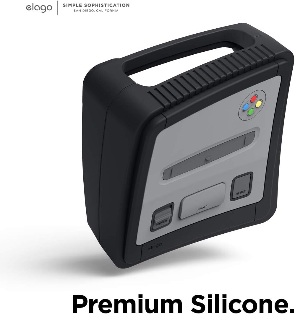 Detalle de Coque elago T4 pour Apple TV 4K & HD — étui silicone style console rétro