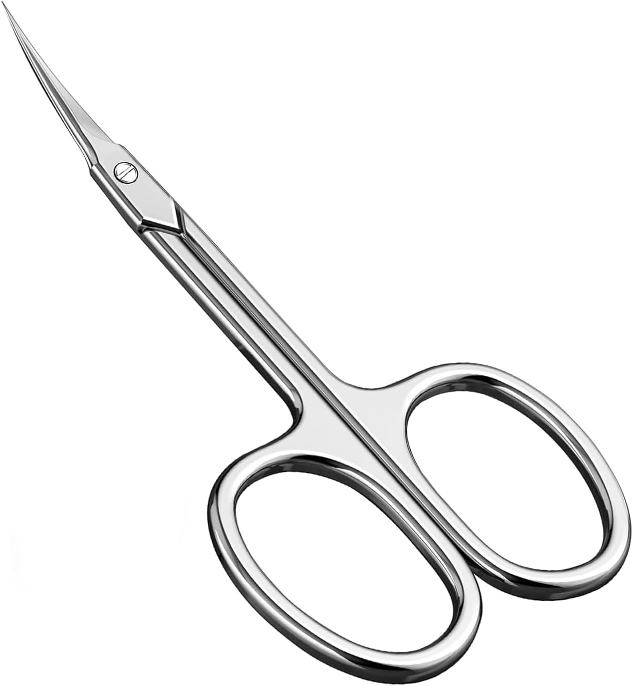 CGBE Forbicine per Cuticole – Forbici professionali con punta curva in acciaio inox, oro
