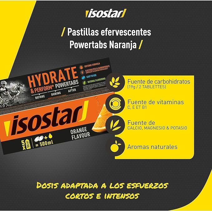 Thumbnail 1 de Isostar Hydrate & Perform Powertabs - Energía y Electrolitos 🍊