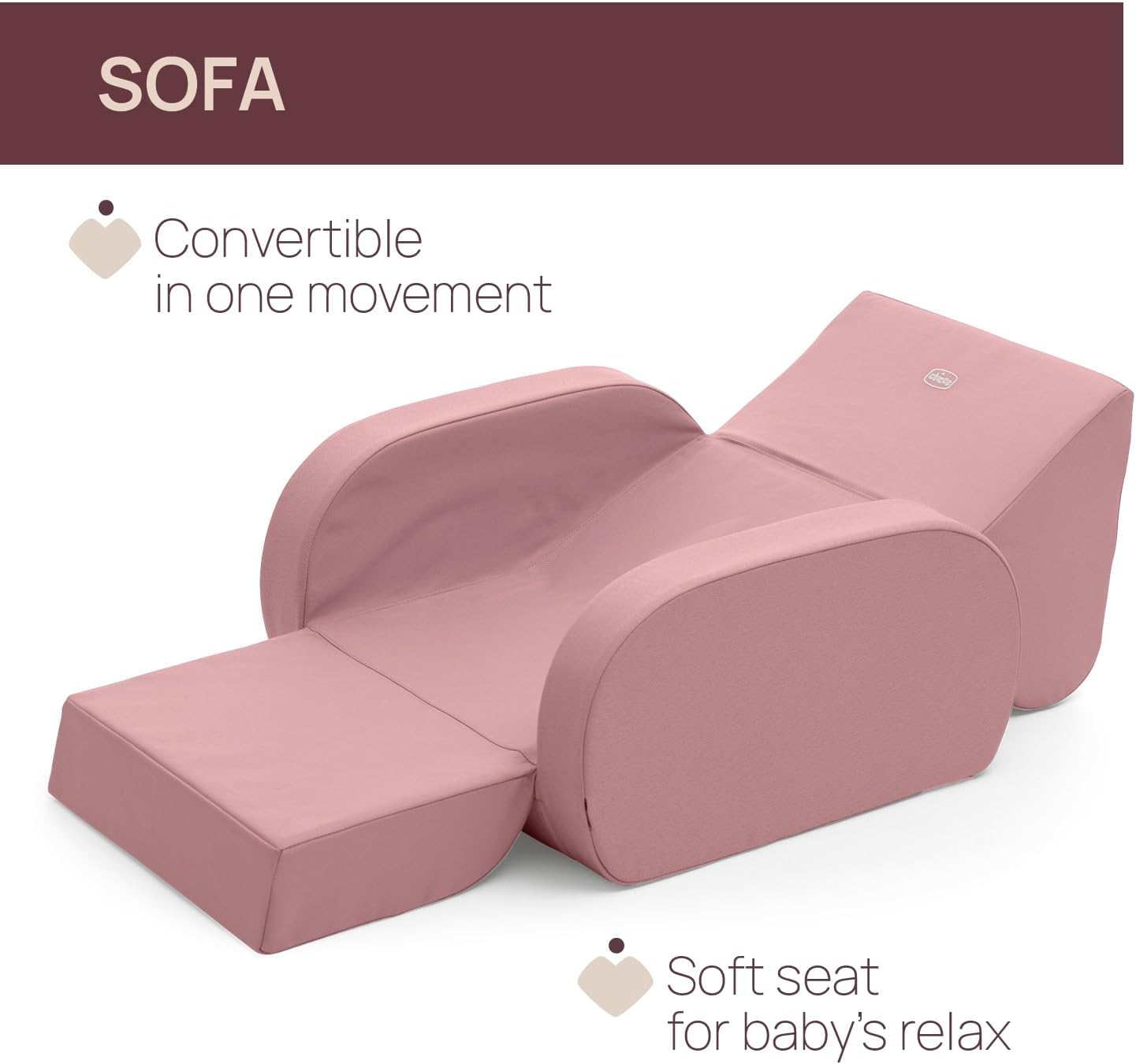 Thumbnail 3 de Chicco Twist Fauteuil enfant transformable en chaise longue et canapé (12 mois et +) avec 3 configurations