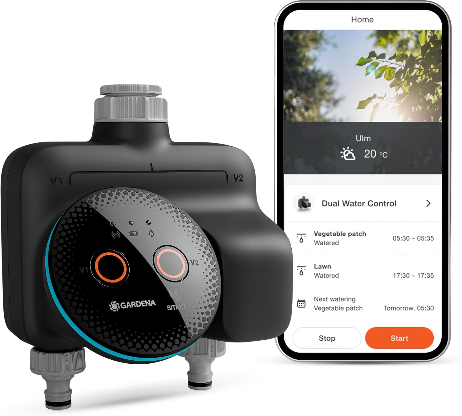 Thumbnail 6 de Gardena smart Dual Water Control: Data-driven irrigation for two independent garden zones