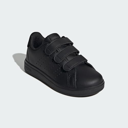 Detalle de adidas Kids Advantage Base 2.0 Shoes (Core Black/Core Black/Grey Six) – 11 UK Child