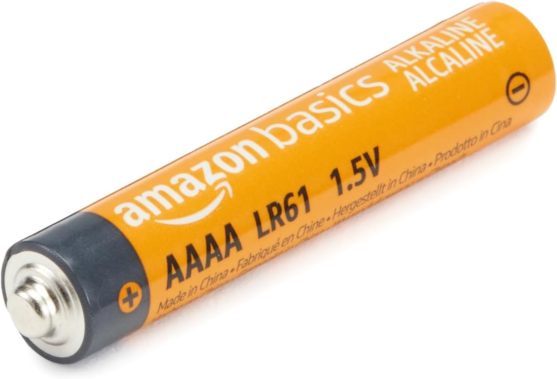 Detalle de Amazon Basics AAAA High Performance Alkaline Batteries (1.5 V) — Pack of 8