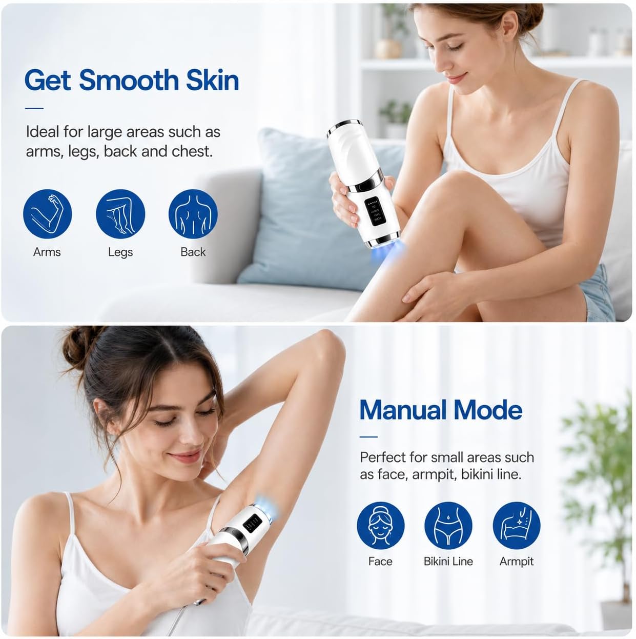 Thumbnail 3 de Mulbijeo Epilatore Luce Pulsata con Raffreddamento 5°C – Depilazione IPL a Casa