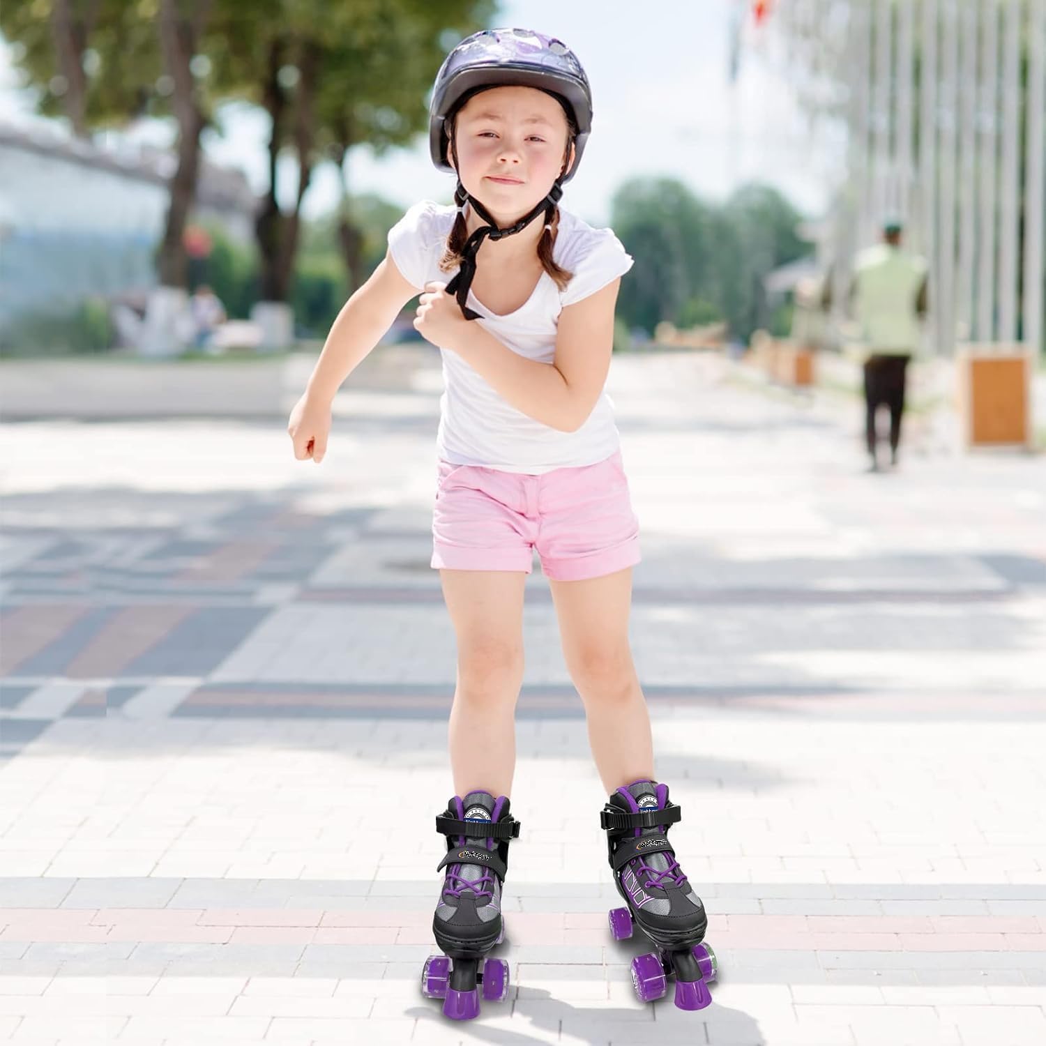 Thumbnail 6 de Nattork Adjustable Roller Skates for Kids (4 Size Adjustable) with Light-Up Wheels