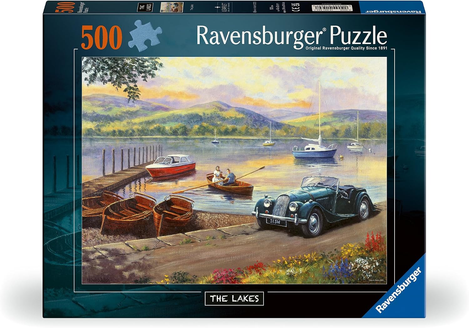Detalle de Ravensburger Stop at the Lakes 500-piece jigsaw puzzle (49x36cm) for adults and kids 10+