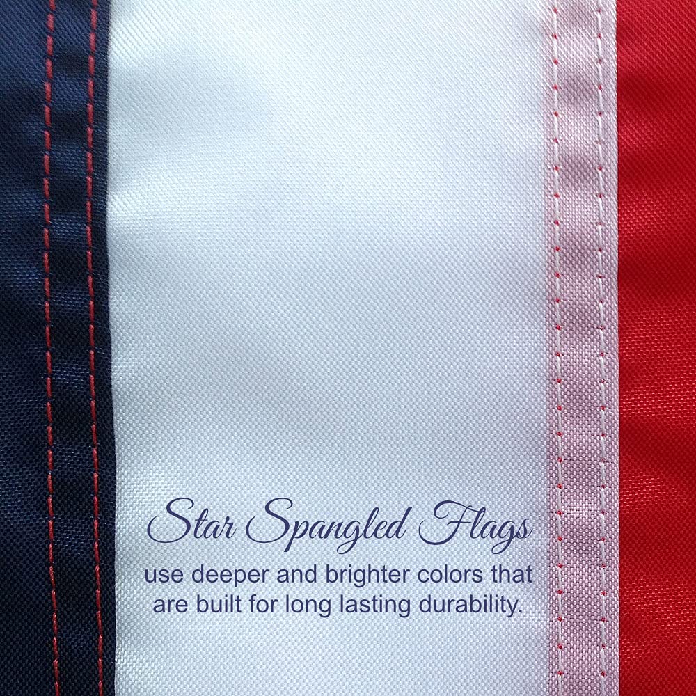Detalle de Star Spangled Flags 4316387475 – flaga USA 91 × 152 cm z nylonu