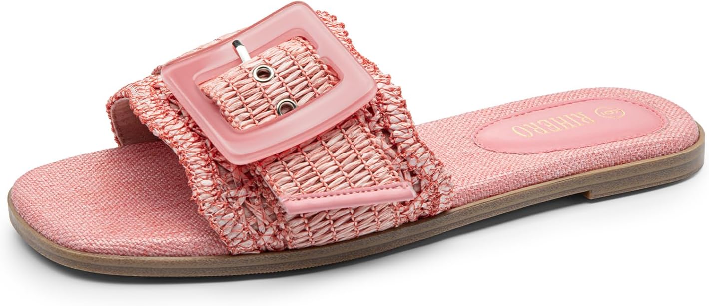 Thumbnail 6 de Rihero raffia flat sandals for summer