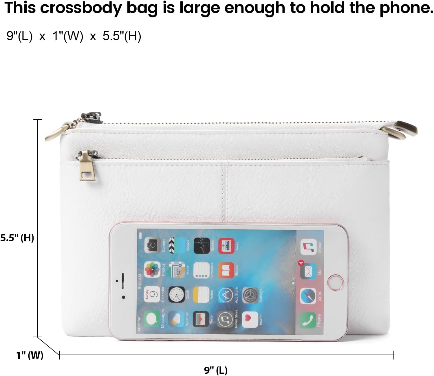 Detalle 2 de SENDEFN women’s small vegan leather crossbody bag with RFID card slots