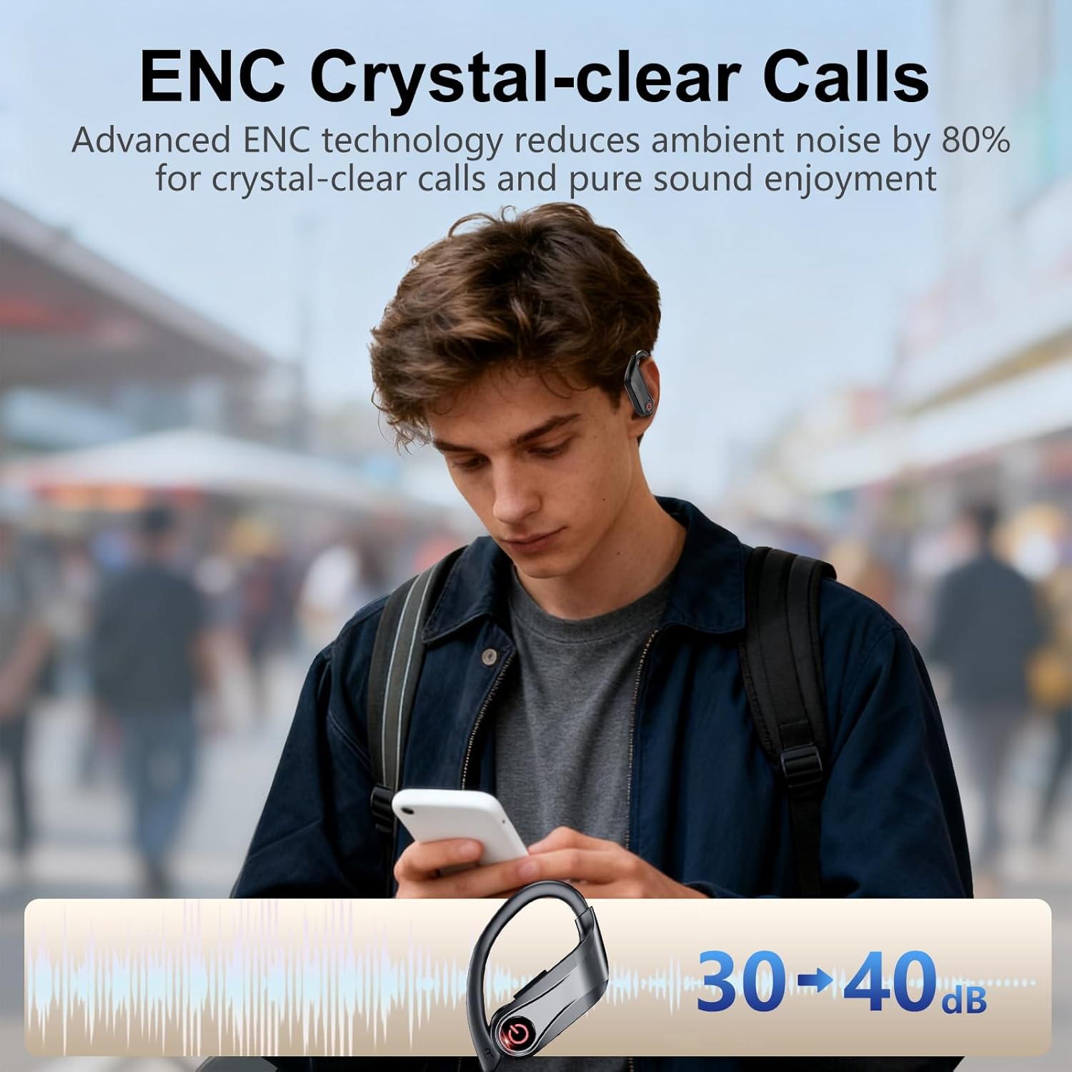 Thumbnail 4 de 2026 Wireless Earbuds with Dual LED Display Case: 120hrs Battery, Bluetooth 6.1, IPX7 Sweat-Ready