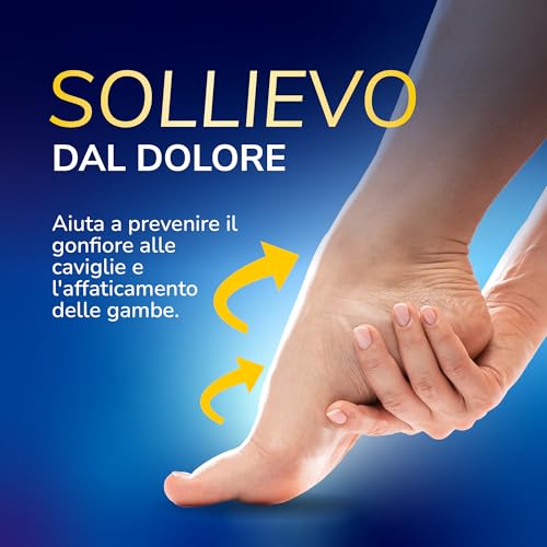 Detalle de Dr. Scholl’s Flight Socks: Calze a compressione graduata 14-17 mmHg (EU 40-44) per viaggi