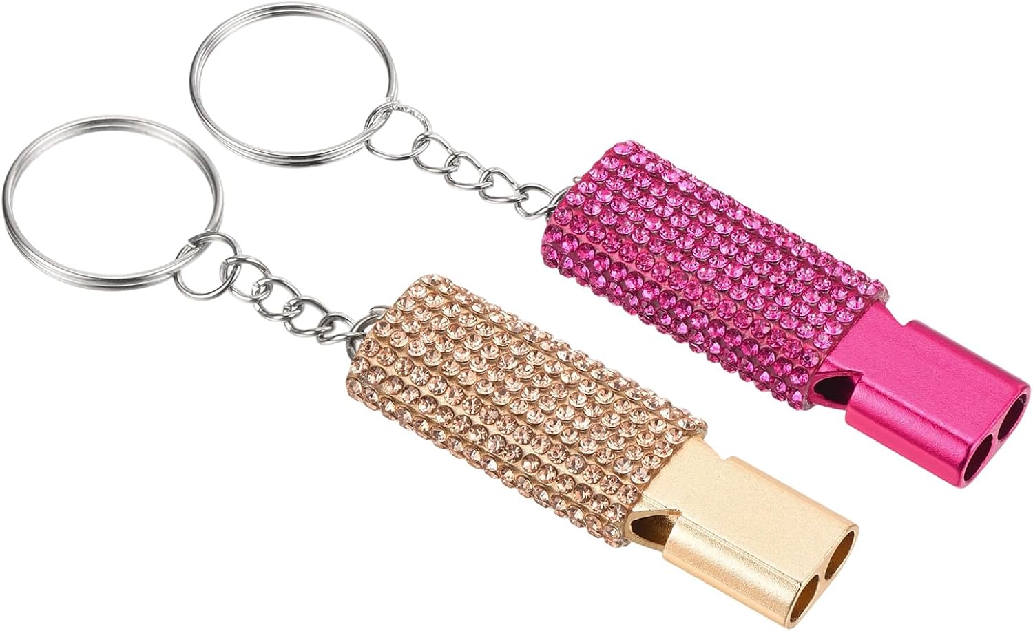 Thumbnail 6 de PATIKIL Emergency Whistle with Keychain in Rose Red – Loud Dual-Tube Survival Signalling