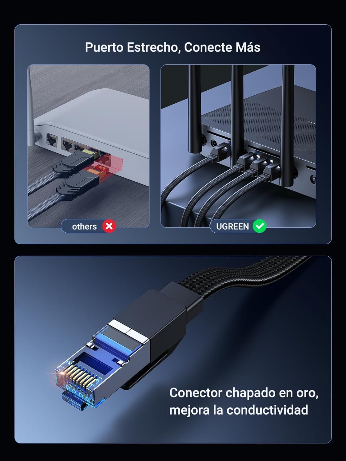 Thumbnail 6 de UGREEN Cable Ethernet Cat 8 40Gbps 8M - Ideal para Gaming