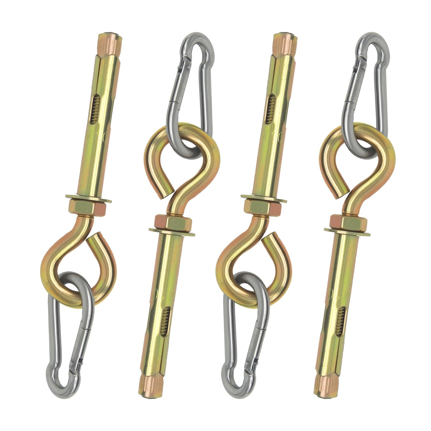Detalle de NexSync 7D-WCJ4-YHQZ M10 Concrete Eye Bolts with 304 Stainless Steel Snap Hooks