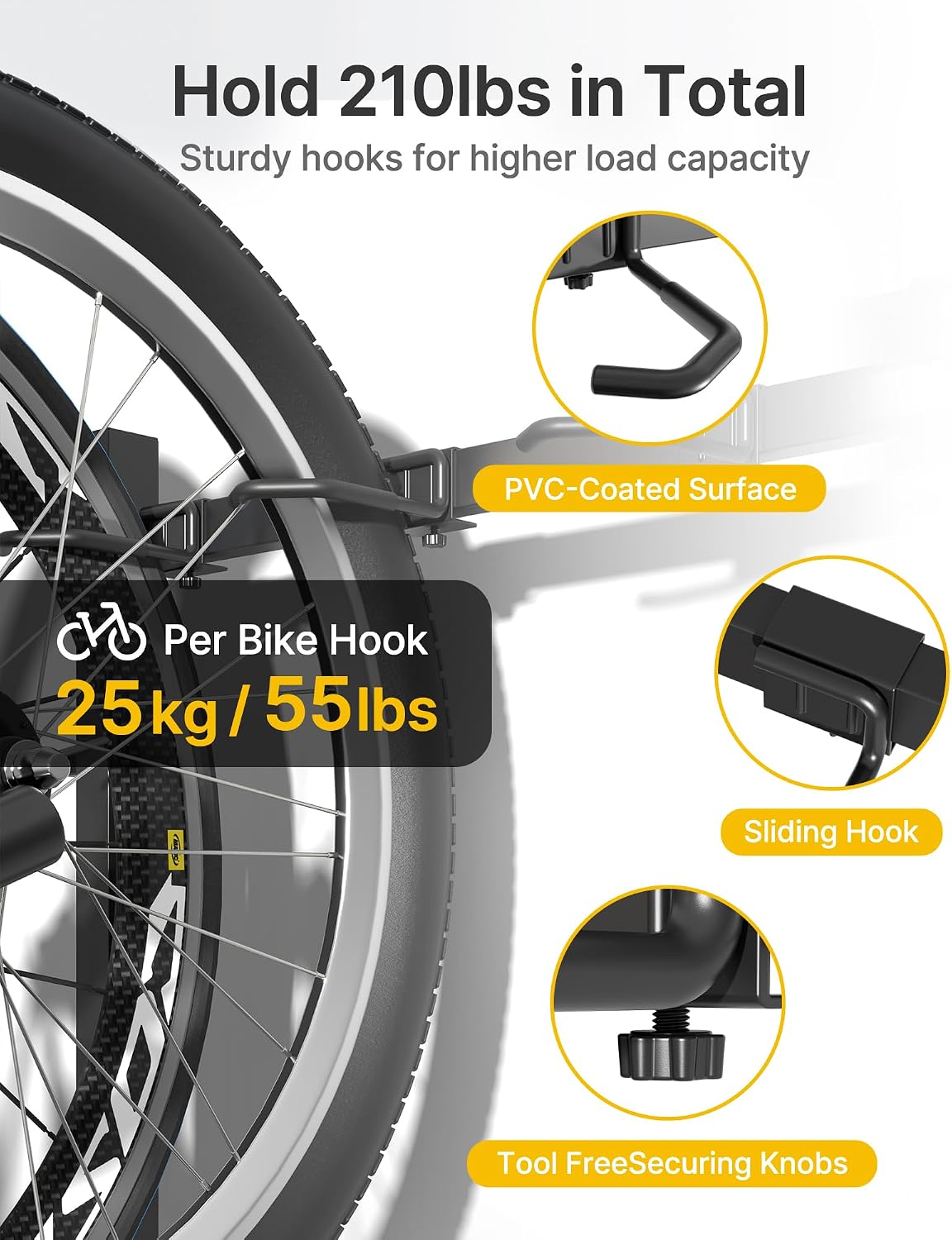 Thumbnail 2 de monTEK Freestanding Bike Rack 3-Bike, 210 lbs