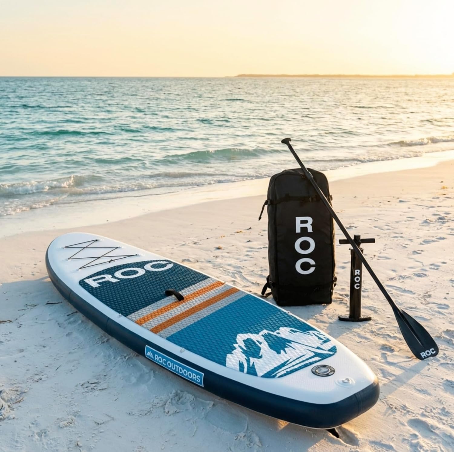 Thumbnail 6 de Roc Inflatable Stand Up Paddle Board with Premium Accessories — Wide, Stable & Ready to Ride