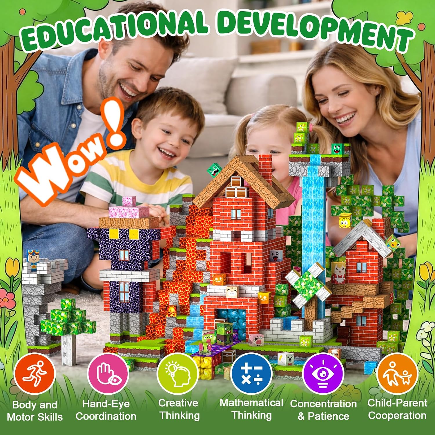 Thumbnail 6 de Crifeton Magnetic Blocks 220-piece magnetic building set for ages 3+