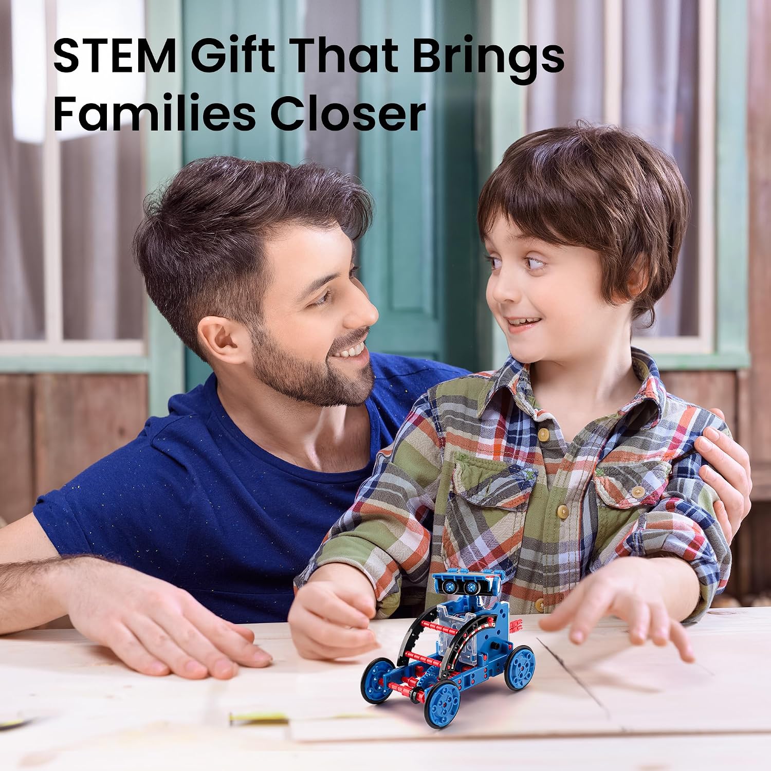Detalle 2 de Sillbird Solar Robot Building Kit (12-in-1) with 190 Pieces – solar-powered STEM DIY set for ages 8–12