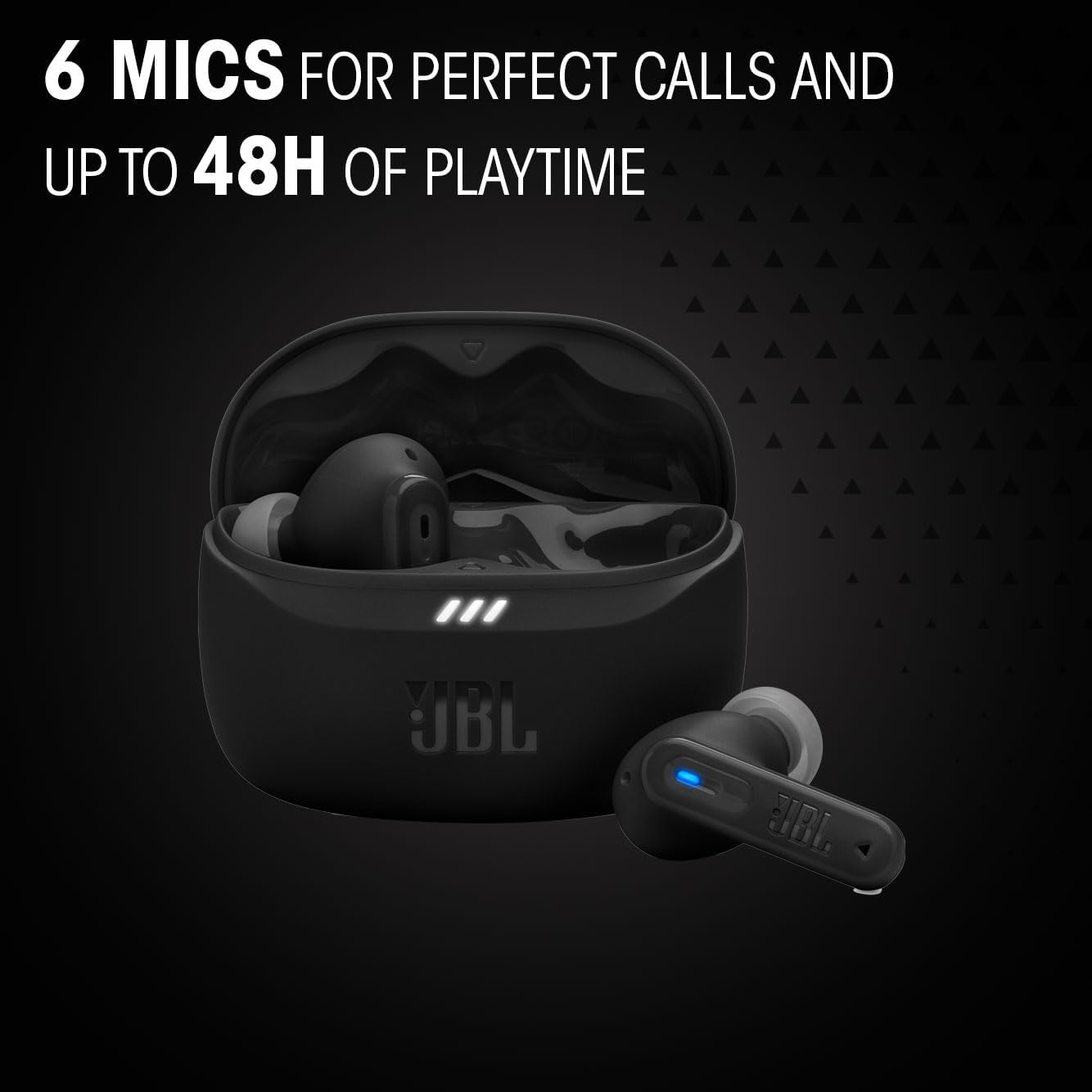Detalle de JBL Tune Beam 2 – Kabellose Bluetooth-In-Ear-Kopfhörer mit Noise-Cancelling und IP54-Schutz