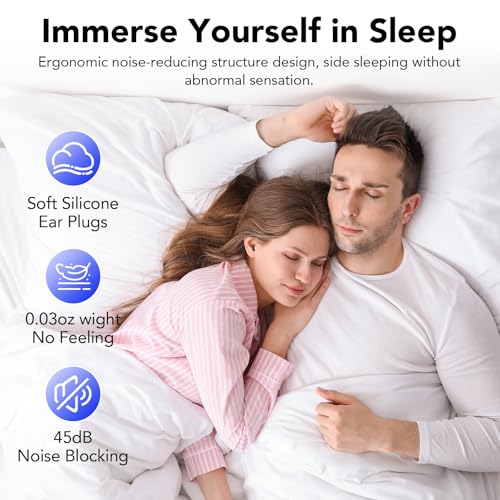 Thumbnail 3 de Tapones Oídos CASCHO para Dormir y Concentración, 45 dB con 8 Tack de Silicona (XS–L) y Estuche Negro