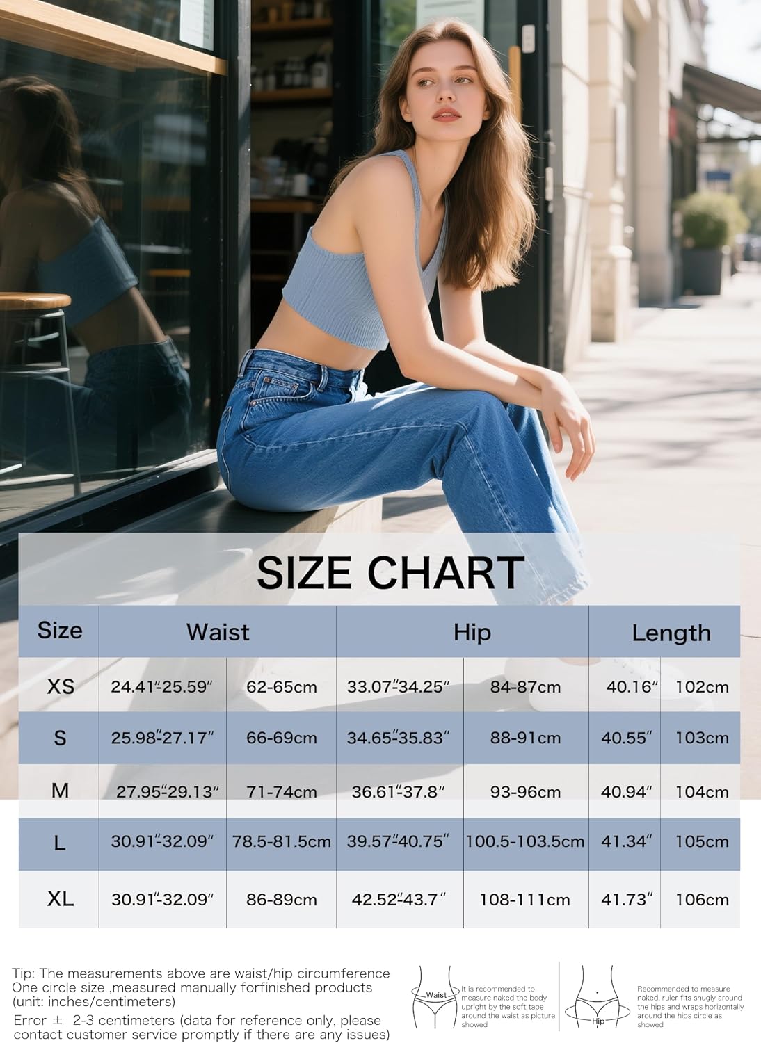 Detalle de LaiEr Women's High Stretch Yoga Jeans – Skinny with Hip Lifting, Pocket Fitness Pull-On