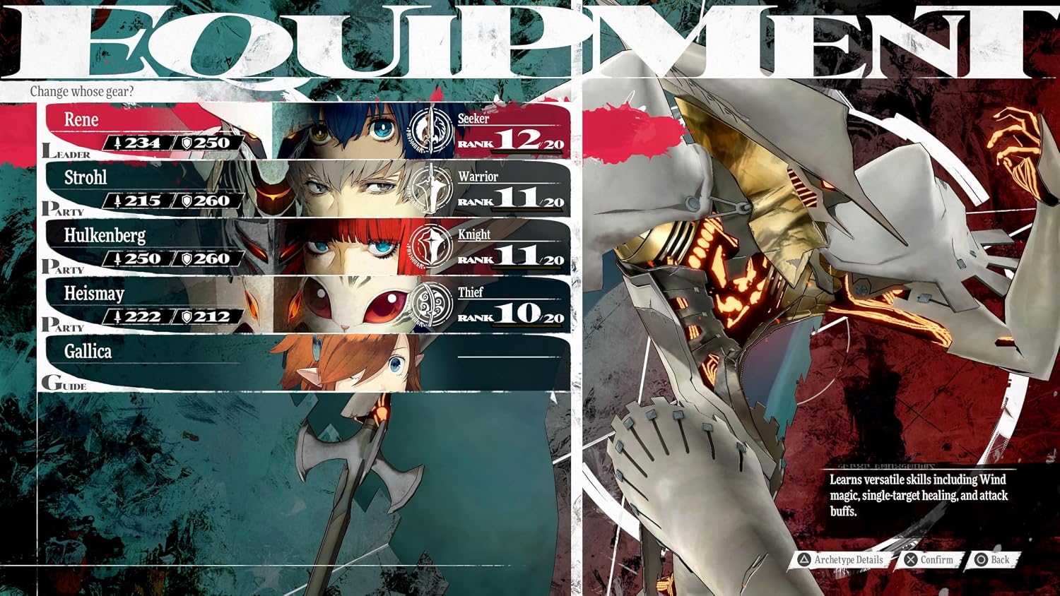 Detalle de Atlus Metaphor Refantazio videojuego PS5 estreno