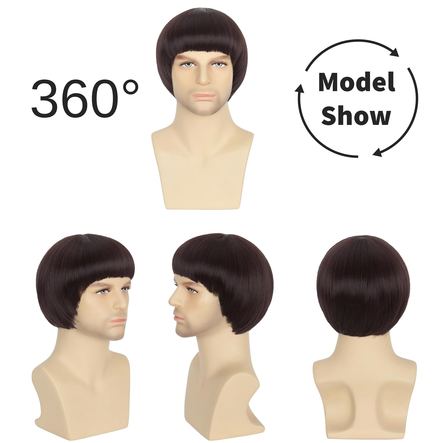 Detalle de Yan Dream bowl-cut wig