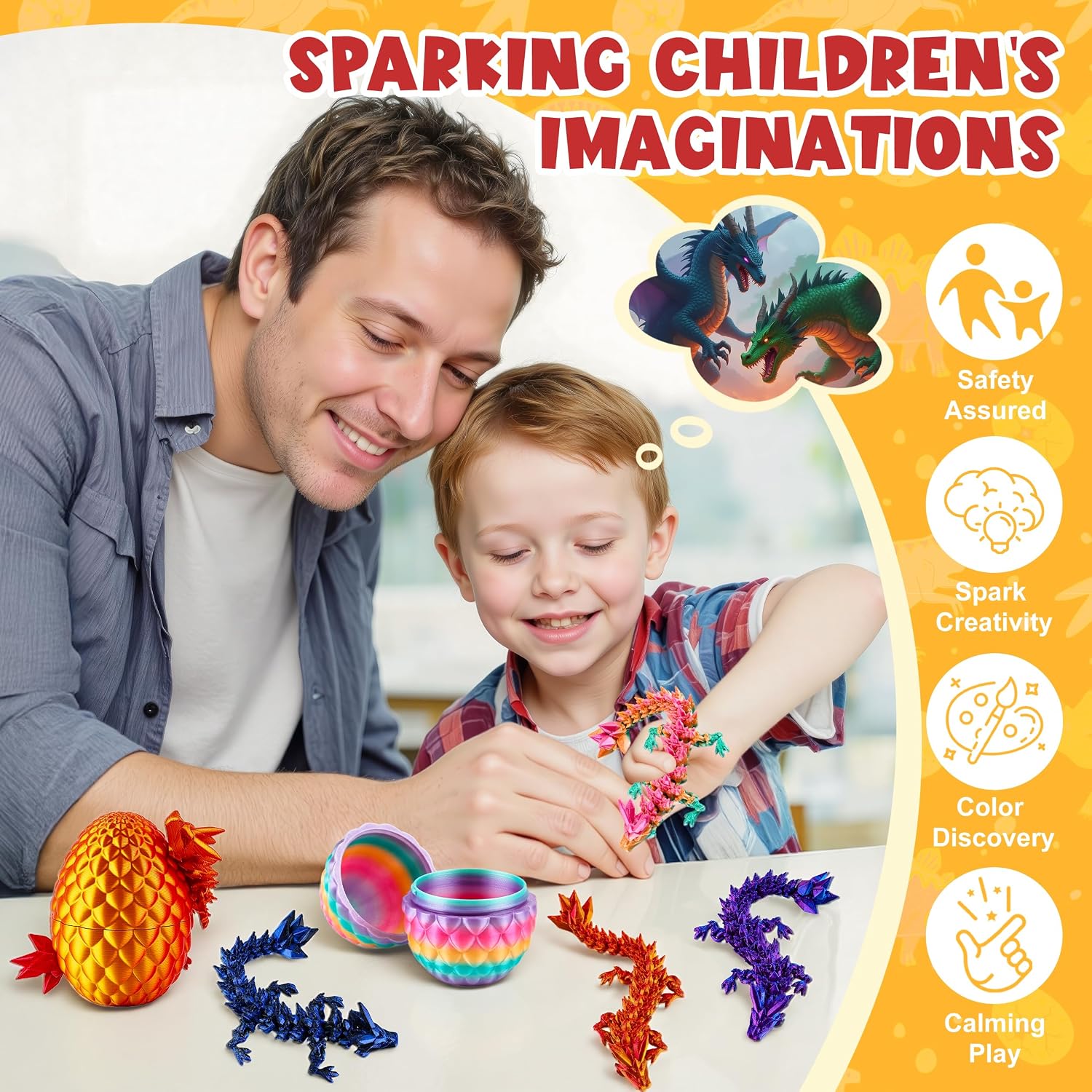 Detalle de ENJOYJOY 3D-Printed Dragon Eggs, 12-Piece Set