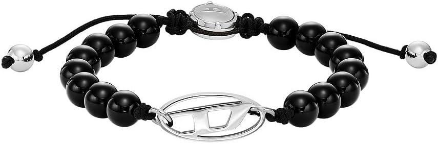 Thumbnail 6 de Diesel Homme – Bracelet en perles semi-précieuses avec fermoir à glissière