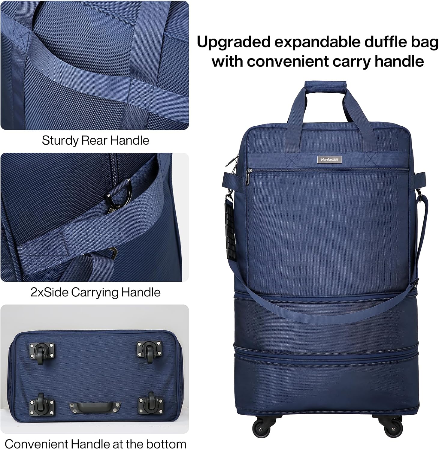 Detalle de Hanke Expandable Large Suitcase 28 inch 4 wheels