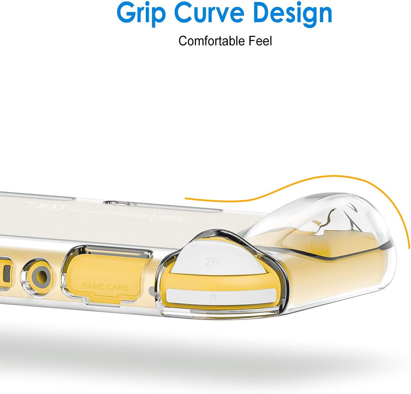 Detalle 2 de JETech HD Clear-hoes voor Nintendo Switch Lite 2019 met antislipgrip